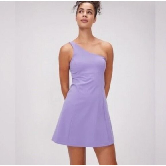 Outdoor Voices Dresses & Skirts - Outdoor Voices One Shoulder Exercise Dress Workout Lavender Lilac Purple Large